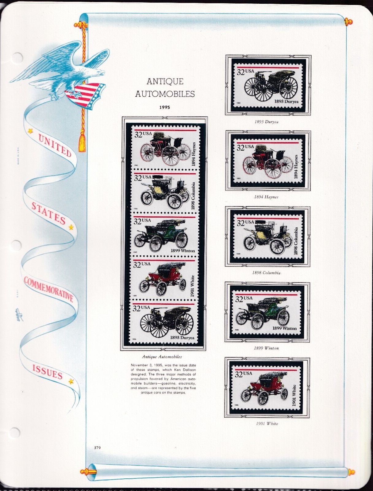 Scott #2507-2998-3001-3002-3023a-3024-3029a-3058-3059-3060-3066 4White Ace Pages