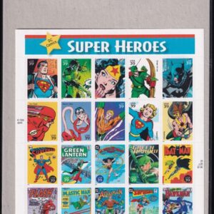 Scott #4084 DC Super Heroes (Batman) 39¢ Sheet of 20 Stamps - Sealed Brown