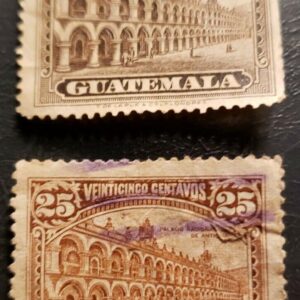 Stamp Guatemala 1922 National Palace A70 used