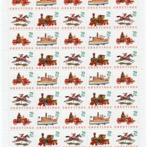 Scott #2714a (2711) Christmas Toys Sheet of 50 Stamps - MNH
