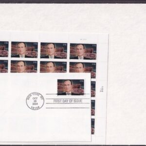 Scott #3882 Moss Hart (Broadway Theater) Full Sheet of 20 Stamps w/FDC - Sealed