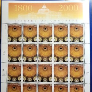 Scott #3390 Library of Congress Sheet of 20 Stamps - Sealed