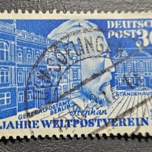 Stamp Europe Germany "Heinrich von Stephan, General Post Office and Guild House