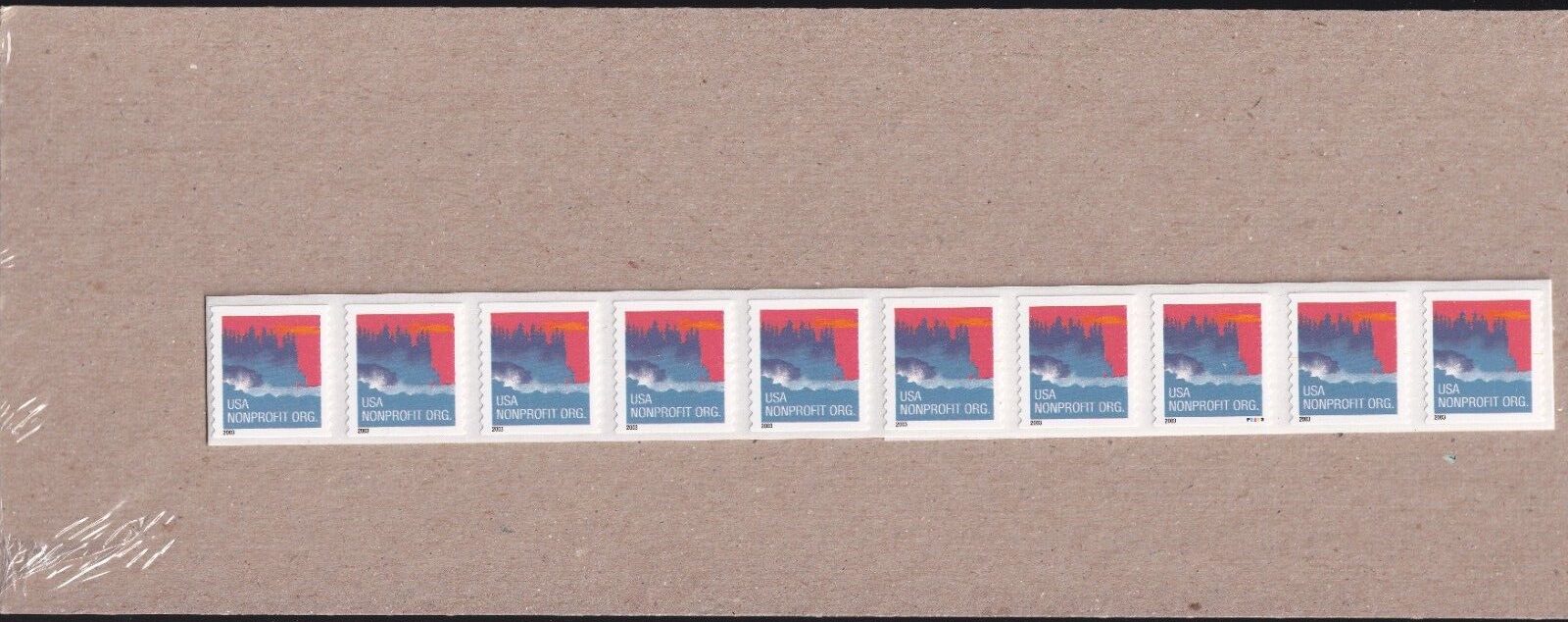 Scott #3775 (2003) Sea Coast 25 Stamp Coil (PNC25) - Sealed