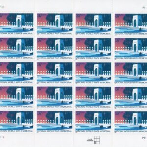 Scott #3862 World War 2 Memorial Sheet of 20 Stamps - MNH