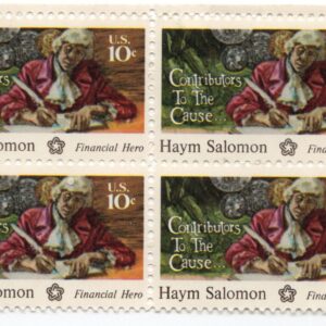 Scott #1561 Haym Salomon Financial Hero 5¢ Block of 4 Stamps - MNH