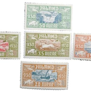 Stamp Iceland 1930 Semi-postal set of 5 MNH AP2 C4-8