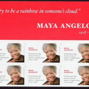 Scott #4979 Maya Angelou Title Block of 6 Forever Stamps - MNH