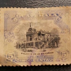 Stamp Guatemala 1902 PALACIO DE LA REFORMA A30 #116 blue & black MLH