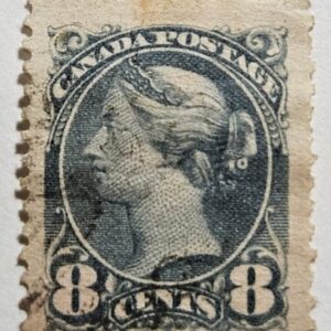 Stamp Canada 1893 "Queen Victoria" A24 #44 gray used