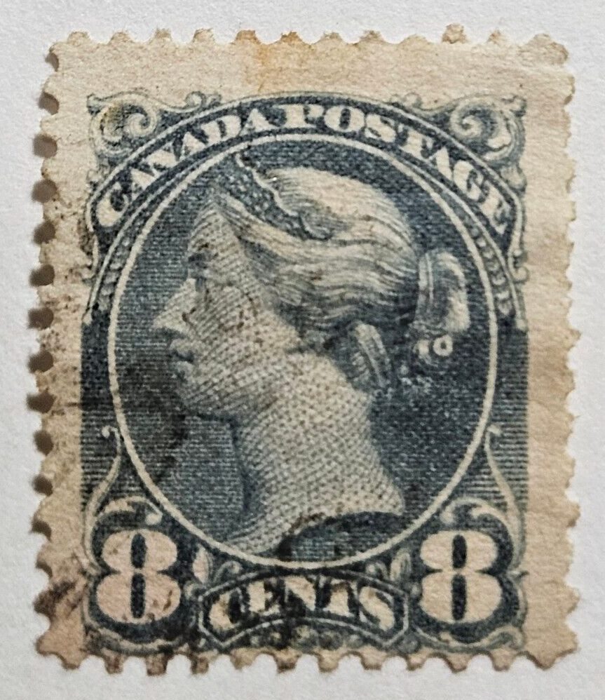 Stamp Canada 1893 "Queen Victoria" A24 #44 gray used
