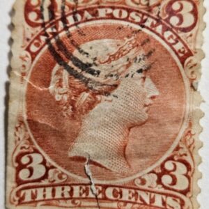 Stamp Canada 1868 "Queen Victoria" A16 #25 red used