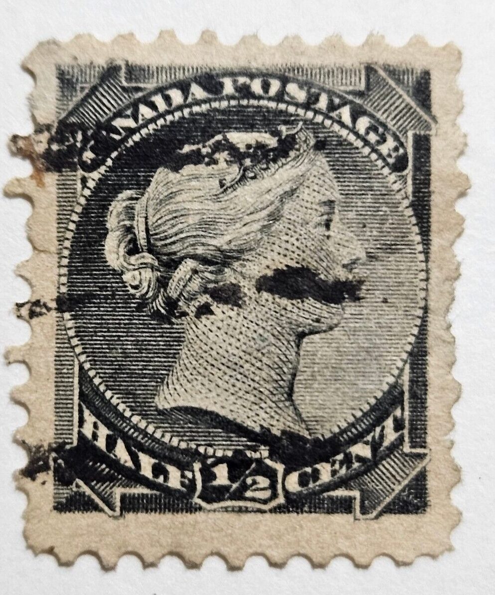 Stamp Canada Montreal and Ottawa Printings 1882 "Queen Victoria" A21 #34 1/2c
