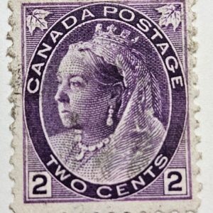Stamp Canada 1898 "Queen Victoria" A32 #76 2c purple MLH