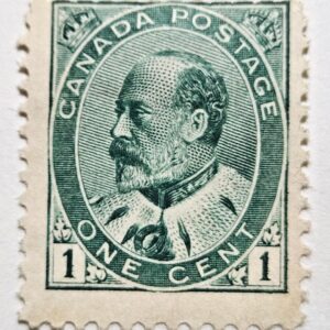 Stamp Canada 1903 "King Edward VII" A34 #89 Type I 1c green MLH