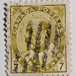 Stamp Canada 1903 "King Edward VII" A34 #92 Type II olive bister used