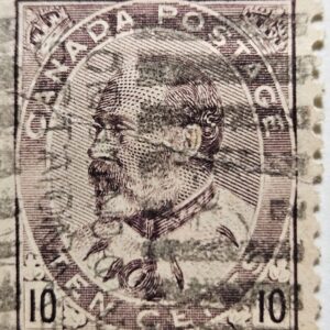 Stamp Canada 1903 "King Edward VII" A34 #93 Type II brown lilac used