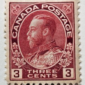 Stamp Canada 1923 "King George V" A43 #109 carmine MLH