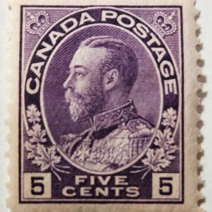 Stamp Canada 1922 "King George V" A43 #112 violet MLH