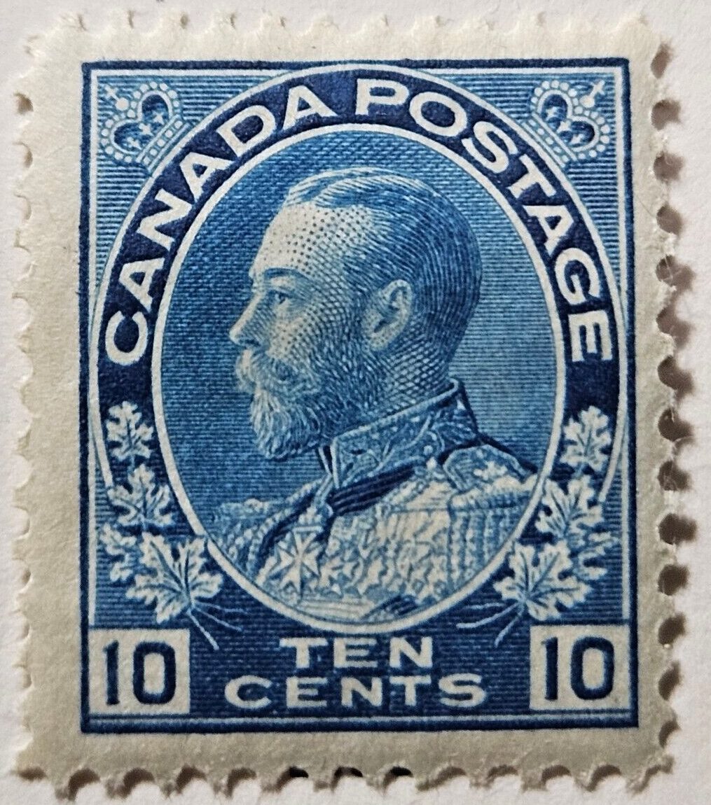 Stamp Canada 1922 "King George V" A43 #117 blue MLH