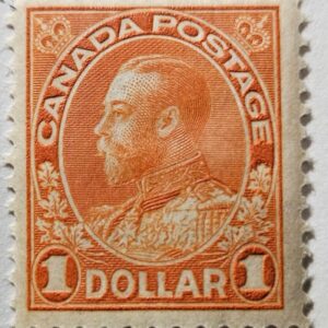 Stamp Canada 1923 "King George V" A43 #122 orange MLH