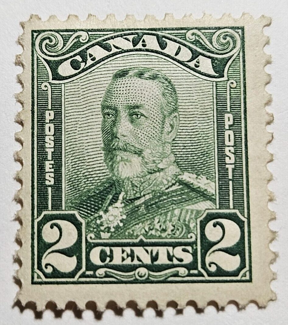 Stamp Canada 1928 "King George V" A53 #150 green MLH