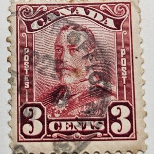Stamp Canada 1928 "King George V" A53 #151 dark carmine used