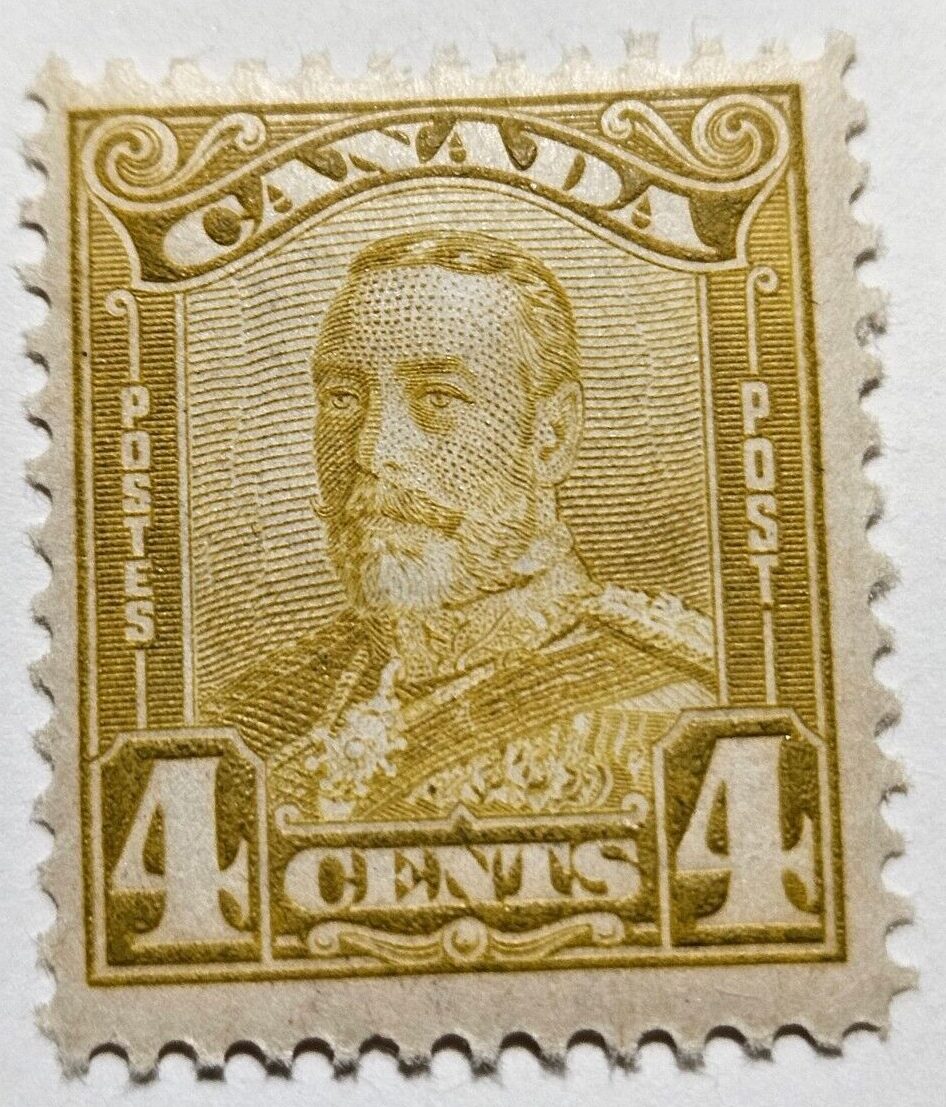 Stamp Canada 1928 "King George V" A53 #152 bister MLH
