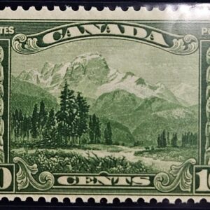 Stamp Canada 1928 "Mt Hurd from Bell-Smith's Painting" A54 #155 grn MNH