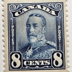 Stamp Canada 1928 "King George V" A53 #154 blue MLH