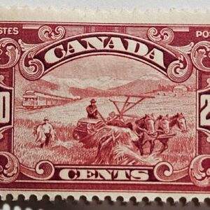 Stamp Canada 1929 "Harvesting Wheat" A56 #157 dark carmine MLH