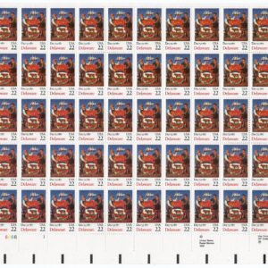 Scott #2336 Delaware 22¢ Sheet of 50 Stamps - MNH P#6666-1 Pristine