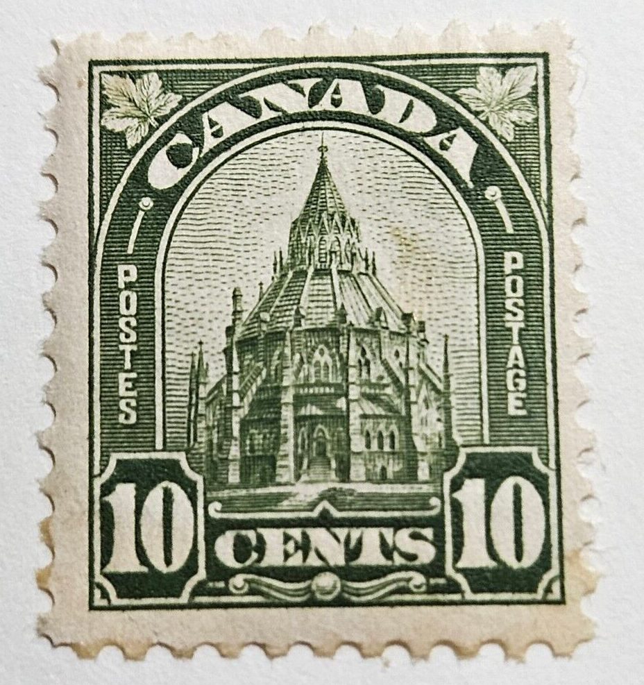 Stamp Canada 1930 Parliament Library A60 #173 MLH