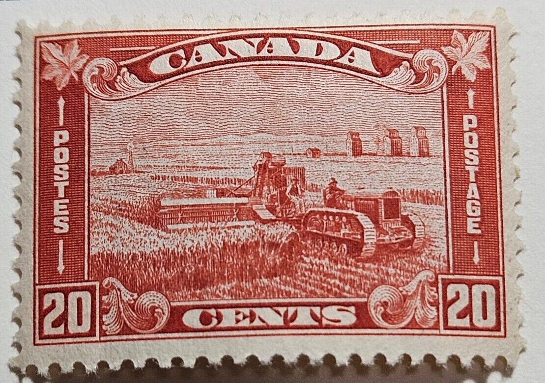 Stamp Canada 1930 Harvesting Wheat A62 #175 MLH