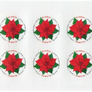 Scott #5311 Poinsettia Sheet of 10 Global Forever Stamps - Sealed
