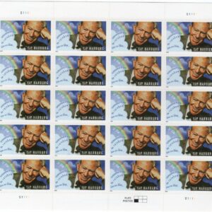 Scottt #3905 Yip Harburg "Over the Rainbow" Sheet of 20 Stamps - MNH