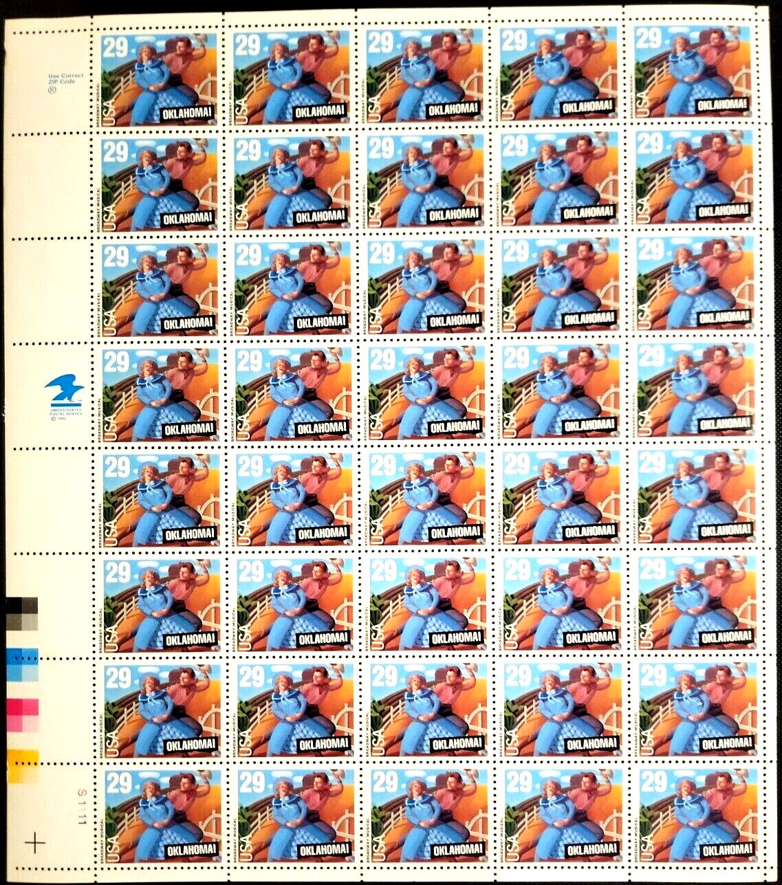 Scott #2722 Oklahoma Full Sheet of 40 Stamps - MNH