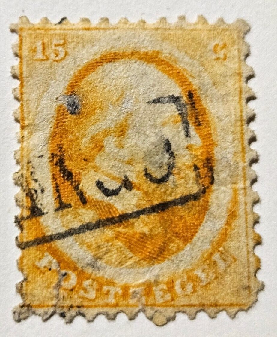 Stamp Europe Netherlands Series of 1864 King William III A2 #6 used