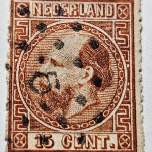 Stamp Europe Netherlands Series of 1867 King William III A3 #9 used