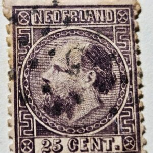 Stamp Europe Netherlands Series of 1867 King William III A3 #11 used