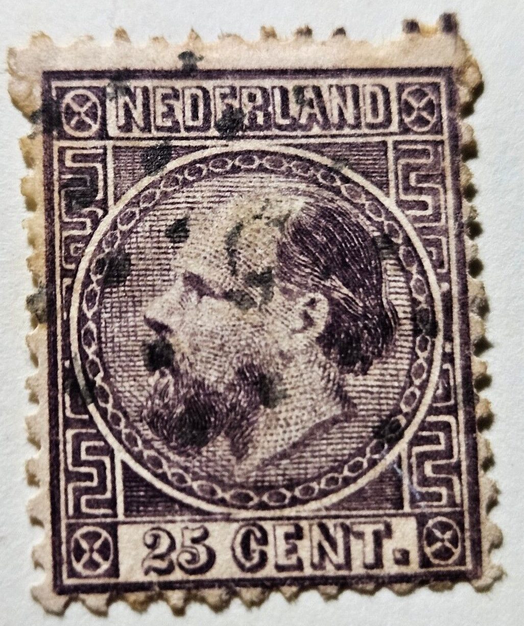 Stamp Europe Netherlands Series of 1867 King William III A3 #11 used