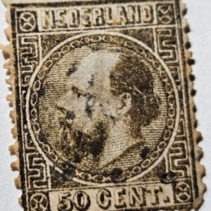 Stamp Europe Netherlands Series of 1867 King WIlliam III A3 #12 used