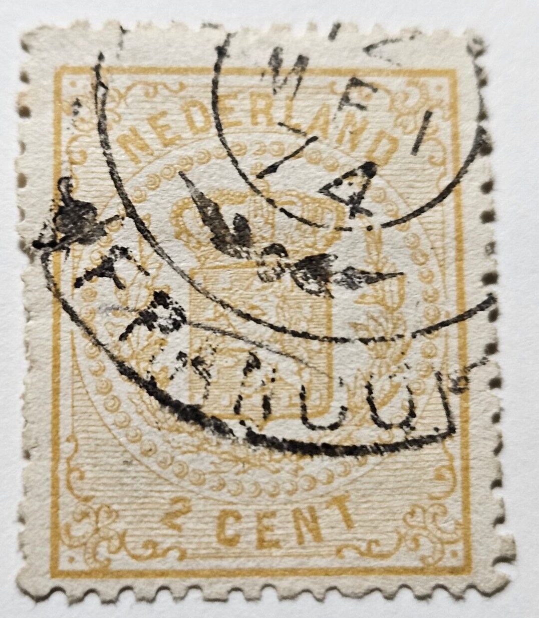 Stamp Europe Netherlands Series of 1869-71 Coat of Arms A4 #21 used