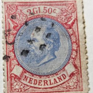 Stamp Europe Netherlands Series of 1872-88 King William III A6 #33 used