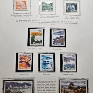 Stamp Canada 1970-72 Definitives #459, 543-44, 594-598, 600-01 MNH