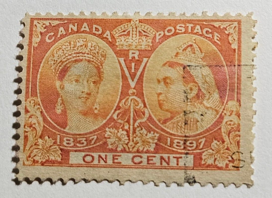 Stamp Canada Queen Victoria Jubilee Issue 1897 1cent A30 #51 used
