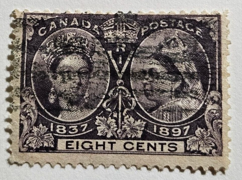 Stamp Canada Queen Victoria Jubilee Issue 1897 8cents A30 #56 used