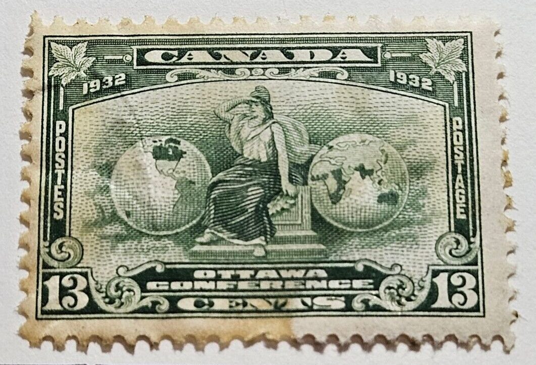 Stamp Canada 1932 Imperial Conference Issue A68 #194 Deep Green MLH