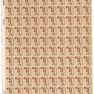 Scott #1610 Rush Lamp America's Light Sheet of 100 Stamps - MNH P#39076 LL
