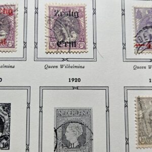 Stamp Europe Netherlands 1919-22 Definitive Overprints A11 #102-3, 106, 112 used